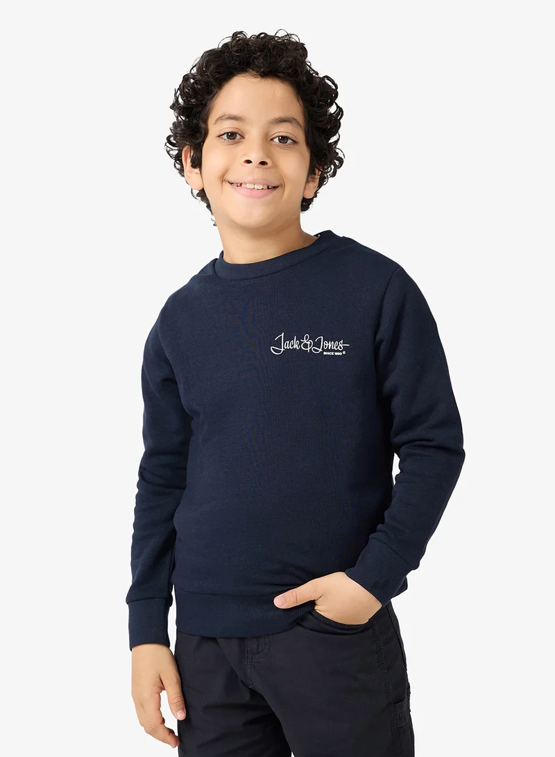 جاك وجونز جونيور كنزة جيوكي برقبة دائرية للأطفال